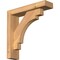Ekena Millwork Merced Block Smooth Bracket w/ Offset Brace, Western Red Cedar, 3 1/2"W x 14"D x 14"H BKT0402X14X14MRC05SWR - alternate 1